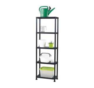 PVC REGAL PRACTIC 181X60X30 CM 5P/20KG ČRN PVC REGAL PRACTIC 181X60X30 CM 5P/20KG ČRN