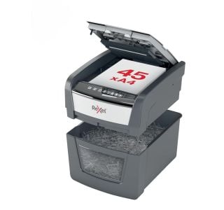 UNIČEVALNIK PAPIRJA REXEL AUTO+ 45X 4X28/P4 OPTIMUM 2020045XEU