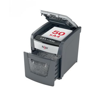 UNIČEVALNIK PAPIRJA REXEL AUTO+ 50X 4X28/P4 OPTIMUM 2020050XEU