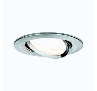 VGRADNI LED REFLEKTOR RL NOVA 1X6.5W GU10, GIB. OKROGLA, BRUŠ.JEKLO/ALU