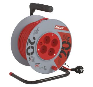 ROLETA - PVC VODNIK EMOS 20M H05VV-F 3X1 4 ŠUKO VTIČNICA IP20