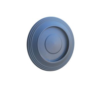 ROZETA ZA DIMNIK FI 120 MM ČRNA, EMAJL