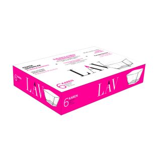 SERVIRNA SKLEDA LAV 300 ML KAREN STEKLENA 6/1