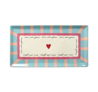 SERVIRNI KROŽNIK TOGNANA 32X17CM AZUR SRCE NEW MILK&C MADAME