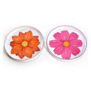 SERVIRNI PLADENJ 33X4CM VZOREC ROŽE ORANŽNO/ROZA BARVE SERVIRNI PLADENJ 33X4CM VZOREC ROŽE ORANŽNO/ROZA BARVE