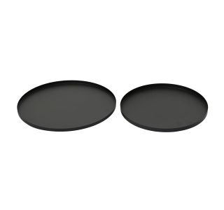SERVIRNI PLADENJ OKROGEL 35 CM ČRNE BARVE VIŠINA 1.5 CM 2 DELNI SET SERVIRNI PLADENJ OKROGEL 35 CM ČRNE BARVE VIŠINA 1.5 CM 2 DELNI SET