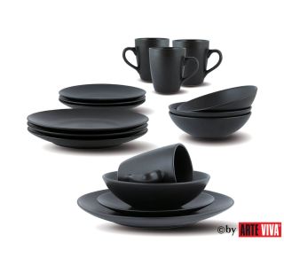 SET KROŽNIKOV ARTE VIVA 16 DELNI NATURLOOK ČRN SET KROŽNIKOV ARTE VIVA 16 DELNI NATURLOOK ČRN