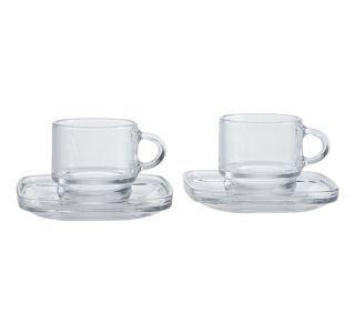 SET SKODELIC IN LONČKOV 90ML GB AMERICANO 4/1 ESPRESSO STEKLEN
