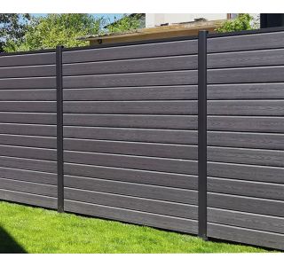 TEMNO SIVA 180X180 CM 1 STEBRIČEK + 13 DESK