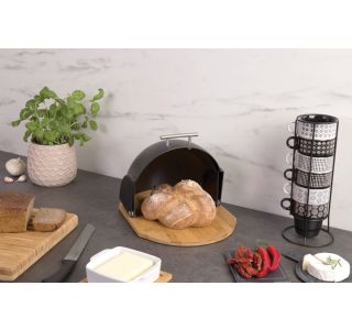 SHRANJEVANJE KRUHA ZELLER PRESENT KRUHOVNIK 37X26X20.5 CM INOX, LES