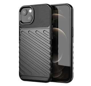 SILIKONSKI OVITEK THUNDER ARMOR ZA IPHONE 15 - ČRN