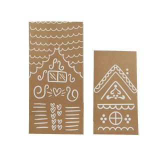 ŠKATLA ZA SHRANJEVANJE DECORIS DARILNA VREČKA NOVOLETNA 11X6.5X22.5 CM