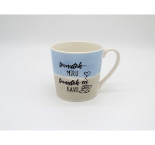 SKODELICA / LONČEK ATALA 380 ML KONUS KAVA RAZLIČNI MOTIVI