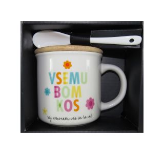 SKODELICA / LONČEK ATALA BAMBUS HAPPY RAZLIČNI MOTIVI