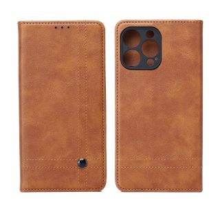 SLEEK PREKLOPNA TORBICA XIAOMI REDMI NOTE 14 5G - RJAVA