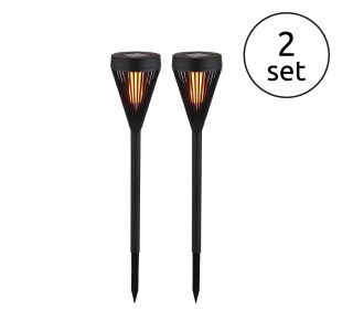 SOLARNA VRTNA SVETILKA GLOBO NABODALO 2 KOS LED 0.1W IP44 1600K 75X430 MM