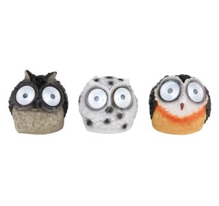 SOLARNA VRTNA SVETILKA GLOBO SOVA LED 0.06W IP44 4500K 115X112X100 MM