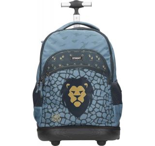 ŠOLSKA TORBA NA KOLESIH STREET WILD CHILD LION