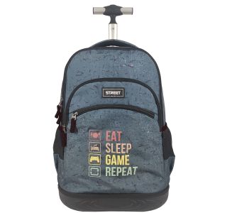 ŠOLSKA TORBA NA KOLESIH STREET TROLLEY GAME