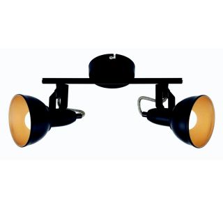 DEKORATIVNI REFLEKTOR SPOT ČRN/ZLAT 2XE14