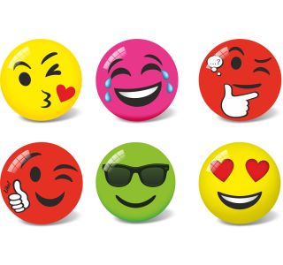 STAR ŽOGA EMOJI, SORT., 23CM STAR ŽOGA EMOJI, SORT., 23CM