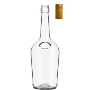 STEKLENICA ZA VLAGANJE VETRO BRANDY 700ML + ZAMAŠEK