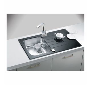 STEKLENO POMIVALNO KORITO ALVEUS SET MERGLASS , ČRNI GLASSIX 10 + LAGUNA STEKLENO POMIVALNO KORITO ALVEUS SET MERGLASS , ČRNI GLASSIX 10 + LAGUNA