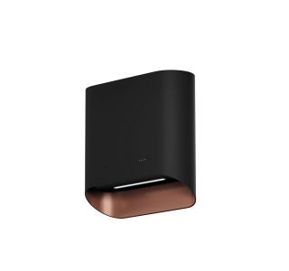 STENSKA KUHINJSKA NAPA CIARKO DESIGN SIMPLE, ČRNA IN ROŽNATO ZLATA