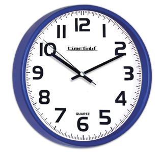 STENSKA URA TIMEGOLD TIMEGOLD 28CM MODRA