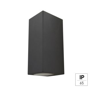 STENSKA VRTNA SVETILKA E2 ASTER 2XGU10 ANTRACIT