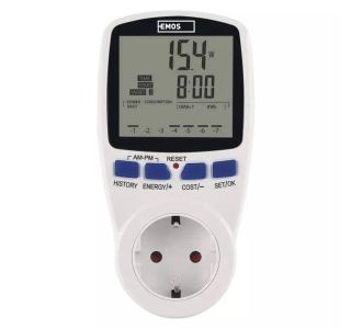 STIKALNI SIGNALNI ELEMENT EMOS MERILNIK PORABE ENERGIJE OD 2W DO 3680W 230V AC STIKALNI SIGNALNI ELEMENT EMOS MERILNIK PORABE ENERGIJE OD 2W DO 3680W 230V AC