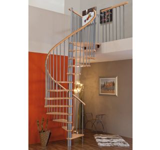 STOPNICE MINKA SPIRAL WOOD FI 120 SIVA/BUKEV