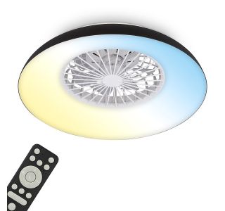 STROPNI VENTILATOR BRILONER AXEL LED 18W, ČRN