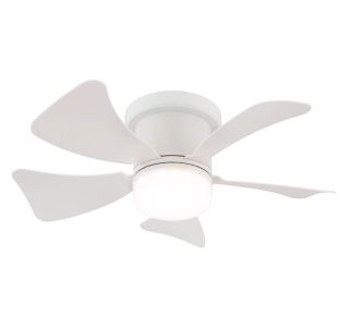 STROPNI VENTILATOR GLOBO KOVINSKI BEL MAT LED