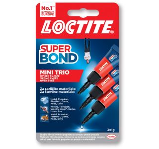 SEKUNDNO LEPILO HENKEL ACC LOCTITE SUPER BOND MINI TRIO 3X1G SEKUNDNO LEPILO HENKEL ACC LOCTITE SUPER BOND MINI TRIO 3X1G