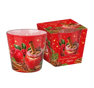 SVEČA V KOZARCU BARTEK DIŠEČA CINNAMON DELIGHTS JABOLKO, 115 G SVEČA V KOZARCU BARTEK DIŠEČA CINNAMON DELIGHTS JABOLKO, 115 G