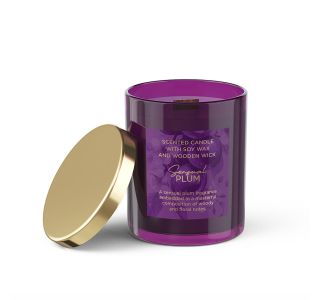 SVEČA V KOZARCU BARTEK DIŠEČA S POKROVOM, SLIVA 220 G SVEČA V KOZARCU BARTEK DIŠEČA S POKROVOM, SLIVA 220 G