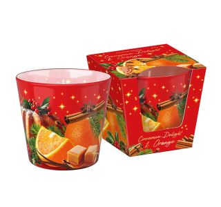 SVEČA V KOZARCU BARTEK DIŠEČACINNAMON DELIGHTS POMARANČA, 115 G SVEČA V KOZARCU BARTEK DIŠEČACINNAMON DELIGHTS POMARANČA, 115 G