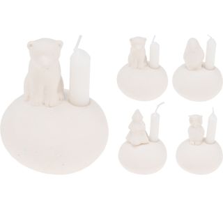 SVEČNIK EH IZ PORCELANA SORTIRANI DEKORJI