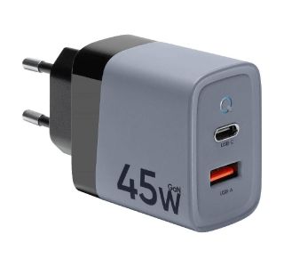 TACTICAL ADAPTER HIŠNI POLNILEC MICROGRID QC 45W VHOD 1X USB A IN 1X TYPE C - ORIGINAL (EU BLISTER) SIV