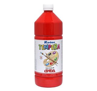 TEMPERA BARVA KARBON RDEČA 1L