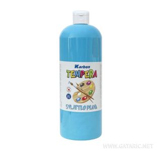 TEMPERA BARVA KARBON SVETLO MODRA 1L