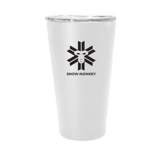TERMO LONČEK SNOW MONKEY ENJOYER 0.47L BELA