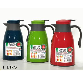 TERMO STEKLENICA, POSODA 1 LIT VRČ TERMOS RAZLIČNE BARVE NOTRANJOST STEKLO