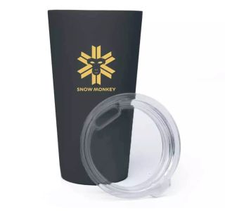 TERMO LONČEK SNOW MONKEY ENJOYER 0.47L ČRNA