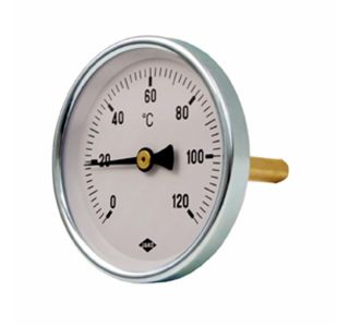 TERMOMETER JAKO BIMETALNI FI 100 0-120 ST L=45, 12.7 MM (1/2)