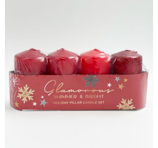 TOP SVEČA MULLER ADVENT GLAMOROUS RDEČA MIX 40X70