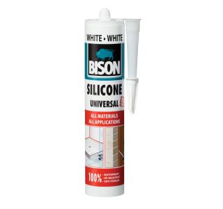 ACETATNI SILIKON BISON BELI 280 ML