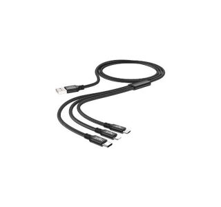 USB KABEL MOYE CONNECT DATA 3 V 1 - 1M USB-C/MICRO/LIGHTNING