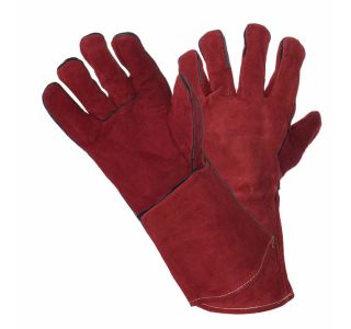 USNJENE VARILSKE ROKAVICE RDEČE PROFESIONAL